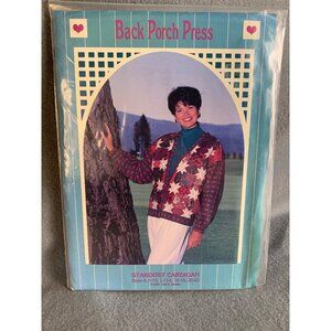 Back Porch Press Misses Stardust Cardigan Sewing Pattern Sz 6 to 22 Gail E Abelo